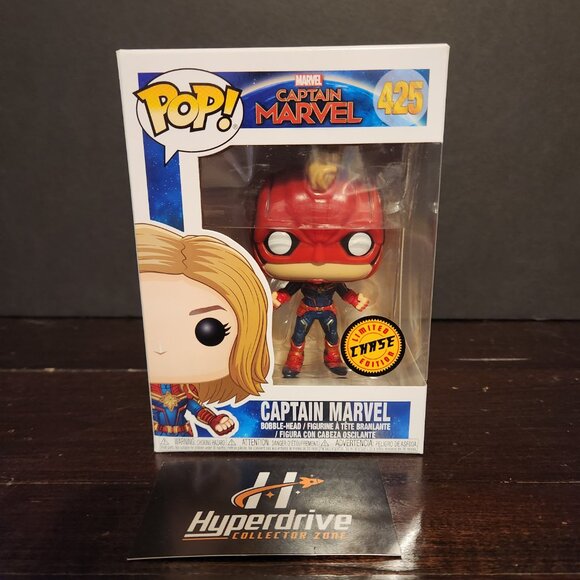 Marvel Captain Marvel CHASE Funko PoP Vinyl Figure #425 - Picture 1 of 8